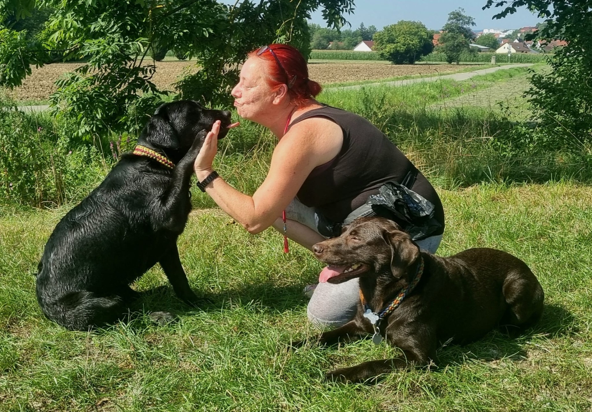 Aaliyah und Chilina beim Training
